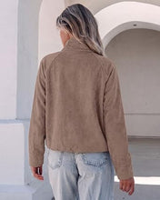 luvamia Faux Suede Jackets Women Oversized Cropped Funnel Neck Zip Up Coats Soft Faux Suede, Stand Collar, Loose Fit, Front Zipper, Modern Bomber Silhouette & Adjustable Hem, Fall Essential Outerwear