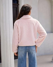 luvamia Faux Fur Jackets for Women Fall Cropped Coat Fuzzy Winter Outerwear Zip Up Front, Modern Retro Style, Lapel Collar, Drop Shoulder, Long Sleeve, Autumn Layering, City Chic Outerwear, Wide Collar