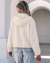 luvamia Women's Funnel Neck Jacket Casual Crop Zip Up Hooded Bomber Jackets Trendy, Oversized, Long Sleeve, Stand Collar, Elastic Cuff and Hem, Cropped, Funnel Neck Jacket Coats for Women, Fall Outfits