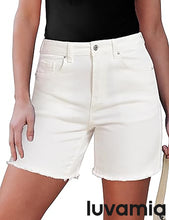 Luvamia Women's Casual Denim Walkshorts Summer Straight