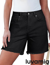 Luvamia Women's Casual Denim Walkshorts Summer Straight