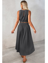 LUVAMIA Women Business Elegant Skirt High-Waist Matching Short Crop Top