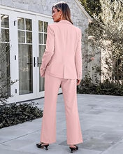 luvamia Pant Suits for Women 2 Piece Sets Business Casual Bootcut Pants Set Buttons Breasted Suit Jackets, High Waisted Bootcut Pants, 29" Inseam, Professional Office Pantsuits, Fall Teacher Outfits