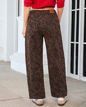 luvamia FleXcLusive Barrel Jeans Women High Waisted Baggy Leopard Cheetah Denim Pants Wide Leg Jeans for Women Trendy Stretchy, Ankle Length, Front Seam, Loose Fit, 27.5 Inch Inseam, Country Concert Outfits