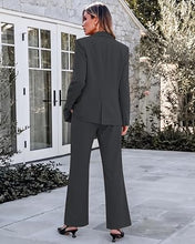 luvamia Pant Suits for Women 2 Piece Sets Business Casual Bootcut Pants Set Buttons Breasted Suit Jackets, High Waisted Bootcut Pants, 29" Inseam, Professional Office Pantsuits, Fall Teacher Outfits