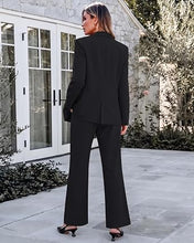 luvamia Pant Suits for Women 2 Piece Sets Business Casual Bootcut Pants Set Buttons Breasted Suit Jackets, High Waisted Bootcut Pants, 29" Inseam, Professional Office Pantsuits, Fall Teacher Outfits