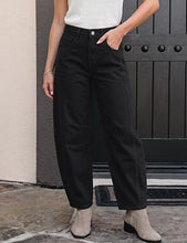luvamia FleXcLusive Barrel Jeans Women Trendy High Waisted Wide Leg Baggy Denim Pants Adjustable Back Cinched Waist, Front Seam Jeans, Ankle Length, Stretchy Jeans for Women, 28 Inch Inseam, Casual Fall Outfit