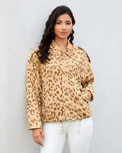 luvamia Faux Suede Leopard Jackets for Women Oversized Zip Up Bomber Coats Cheetah Animal Print Fall Jackets, Snap-Button Shoulder Tabs, Inner Lining, 2026 Trendy Fall Winter Coats, Western Outfits