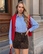 luvamia Leopard Cheetah Print Mini Skirts for Woman Trendy Cute Short Skirt Trendy Animal Print, 90s, Fall Mini Skirt, High Waist, Stretchy, Cute Western Short Skirts, Country Concert Outfits for Women
