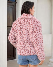 luvamia Women's Leopard Print Faux Fur Jackets Fluffy Furry Winter Coats Cheetah Animal Print Jackets, Oversized, Lapel, Snap Button, Inner Lining, Furry Winter Coats with Pockets, Western Outfits