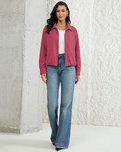 luvamia Faux Suede Jackets for Women Oversized Fall Coats Cropped Outerwear Zip Up, Long Sleeve, Slash Pockets, Modern Western Boho, Lapel Collar, Oversized Bomber Jacket, Drop Shoulder, Gathered Hem