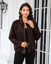 luvamia Faux Suede Leopard Jackets for Women Oversized Zip Up Bomber Coats Cheetah Animal Print Fall Jackets, Snap-Button Shoulder Tabs, Inner Lining, 2026 Trendy Fall Winter Coats, Western Outfits