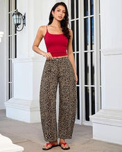 luvamia FleXcLusive Barrel Jeans Women High Waisted Baggy Leopard Cheetah Denim Pants Wide Leg Jeans for Women Trendy Stretchy, Ankle Length, Front Seam, Loose Fit, 27.5 Inch Inseam, Country Concert Outfits