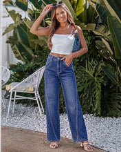 luvamia FleXclusive Wide Leg Jeans for Women High Waisted Stretch Denim Pants Side Seam Trendy, Stretchy, Baggy Straight Leg Jeans, 29.5 Inch Inseam, Angled Seam Detail, Country Concert, Western Outfits for Women