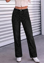 luvamia FleXclusive Rhinestone Jeans High Waisted Stretch Glitter Womens Wide Leg Jeans Glittering Rhinestone Embellished Jeans, 29.5" Inseam, Trendy Wide Leg Sparkly Jeans, Party, Night Out, Going Out Outfits