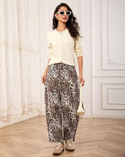 luvamia FleXcLusive Barrel Jeans Women High Waisted Baggy Leopard Cheetah Denim Pants Wide Leg Jeans for Women Trendy Stretchy, Ankle Length, Front Seam, Loose Fit, 27.5 Inch Inseam, Country Concert Outfits