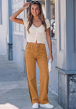 luvamia FleXclusive Straight Leg Jeans for Women High Waisted Tuxedo Stripe Denim Pants 29" Inseam, Stretchy Jean Pants, Tuxedo Stripe On The Side, Relaxed Fit Jeans With Design, 90s Style, Concert Outfits Women