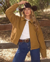 luvamia Oversized Jean Jacket Women Zip Up Bomber Denim Jacket Fall Outfits Modern Bomber Silhouette, Loose Fall Jackets, Elasticized Hem, Button-Tab Collar, Dropped Shoulders, Trendy Western Outfits