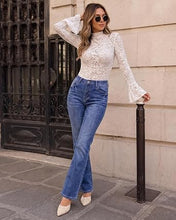 luvamia FleXclusive Bootcut Jeans for Women Trendy Mid Rise Stretch Western Denim Pants 90s, Vintage, Mid Waist, Flare, Boot cut Leg, Stretchy Jeans, 30.5" Inseam, Casual, Western Country Concert Outfits for Women