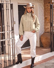 luvamia Women's Funnel Neck Jacket Casual Crop Zip Up Hooded Bomber Jackets Trendy, Oversized, Long Sleeve, Stand Collar, Elastic Cuff and Hem, Cropped, Funnel Neck Jacket Coats for Women, Fall Outfits