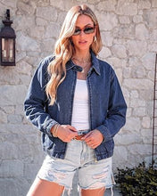 luvamia Oversized Jean Jacket Women Zip Up Bomber Denim Jacket Fall Outfits Modern Bomber Silhouette, Loose Fall Jackets, Elasticized Hem, Button-Tab Collar, Dropped Shoulders, Trendy Western Outfits