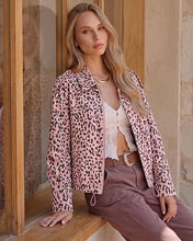 luvamia Faux Suede Leopard Jackets for Women Oversized Zip Up Bomber Coats Cheetah Animal Print Fall Jackets, Snap-Button Shoulder Tabs, Inner Lining, 2026 Trendy Fall Winter Coats, Western Outfits