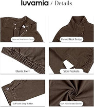 luvamia Jean Jacket Women Funnel Neck Zip Up Oversized Casual Denim Jackets Long Sleeve Short Jackets for Women, Elastic Hem Detail, Side Slant Pockets, Drop Shoulder, No Stretch, Western Fall Outfits
