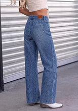 luvamia FleXclusive Rhinestone Jeans High Waisted Stretch Glitter Womens Wide Leg Jeans Glittering Rhinestone Embellished Jeans, 29.5" Inseam, Trendy Wide Leg Sparkly Jeans, Party, Night Out, Going Out Outfits