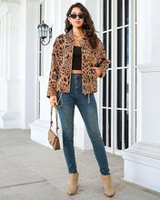 luvamia Faux Suede Leopard Jackets for Women Oversized Zip Up Bomber Coats Cheetah Animal Print Fall Jackets, Snap-Button Shoulder Tabs, Inner Lining, 2026 Trendy Fall Winter Coats, Western Outfits