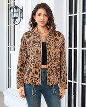 luvamia Faux Suede Leopard Jackets for Women Oversized Zip Up Bomber Coats Cheetah Animal Print Fall Jackets, Snap-Button Shoulder Tabs, Inner Lining, 2026 Trendy Fall Winter Coats, Western Outfits