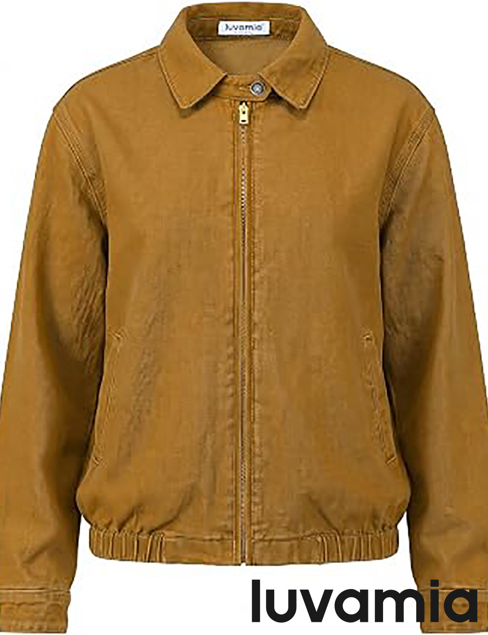 luvamia Oversized Jean Jacket Women Zip Up Bomber Denim Jacket Fall Outfits Modern Bomber Silhouette, Loose Fall Jackets, Elasticized Hem, Button-Tab Collar, Dropped Shoulders, Trendy Western Outfits