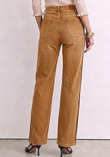 luvamia FleXclusive Straight Leg Jeans for Women High Waisted Tuxedo Stripe Denim Pants 29" Inseam, Stretchy Jean Pants, Tuxedo Stripe On The Side, Relaxed Fit Jeans With Design, 90s Style, Concert Outfits Women