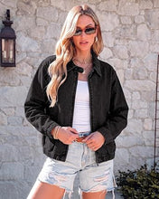 luvamia Oversized Jean Jacket Women Zip Up Bomber Denim Jacket Fall Outfits Modern Bomber Silhouette, Loose Fall Jackets, Elasticized Hem, Button-Tab Collar, Dropped Shoulders, Trendy Western Outfits