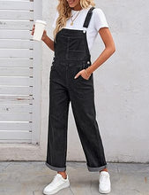 luvamia Women's Casual Vintage Overalls Loose Denim Bib Overall Jean Jumpsuits