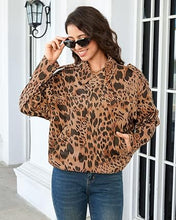 luvamia Faux Suede Leopard Jackets for Women Oversized Zip Up Bomber Coats Cheetah Animal Print Fall Jackets, Snap-Button Shoulder Tabs, Inner Lining, 2026 Trendy Fall Winter Coats, Western Outfits