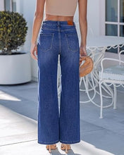luvamia FleXclusive Wide Leg Jeans for Women High Waisted Stretch Denim Pants Side Seam Trendy, Stretchy, Baggy Straight Leg Jeans, 29.5 Inch Inseam, Angled Seam Detail, Country Concert, Western Outfits for Women