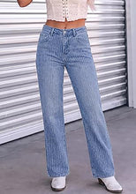 luvamia FleXclusive Rhinestone Jeans High Waisted Stretch Glitter Womens Wide Leg Jeans Glittering Rhinestone Embellished Jeans, 29.5" Inseam, Trendy Wide Leg Sparkly Jeans, Party, Night Out, Going Out Outfits