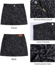luvamia Leopard Cheetah Print Mini Skirts for Woman Trendy Cute Short Skirt Trendy Animal Print, 90s, Fall Mini Skirt, High Waist, Stretchy, Cute Western Short Skirts, Country Concert Outfits for Women
