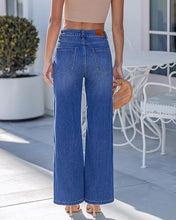 luvamia FleXclusive Wide Leg Jeans for Women High Waisted Stretch Denim Pants Side Seam Trendy, Stretchy, Baggy Straight Leg Jeans, 29.5 Inch Inseam, Angled Seam Detail, Country Concert, Western Outfits for Women
