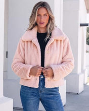 luvamia Faux Fur Jackets for Women Cropped Fuzzy Fluffy Fall Winter Coats Trendy Oversized Jacket, Crop, Lapel, Button Down Closure, Faux Fur Coats with Pockets, Inner Lining, Warm Winter Outerwea