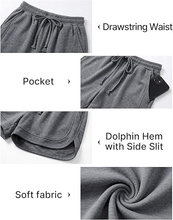 luvamia Sweat Shorts for Women High Waisted Pull On Elastic Waist Loose Fit Comfy Lounge Casual Summer Athleisure Shorts