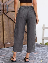luvamia FleXclusive Barrel Jeans for Women Trendy Wide Leg High Rise Baggy Pull On Elastic Waist Button Fly Drawstring Denim Pants