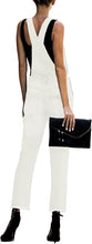 luvamia Women Ripped Stretch Adjustable Denim Bib Overalls Jeans Pants Jumpsuits