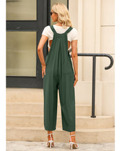 luvamia Jumpsuits for Women Casual Loose Wide Leg Boho Overall Jumpsuit Baggy Summer Outfits with Pockets Bib Overalls