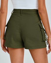 luvamia Cargo Shorts for Women Trendy High Wasited Casual Summer Stretchy Utility Cut Off Shorts with Pockets