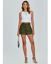 luvamia Cargo Shorts for Women Trendy High Wasited Casual Summer Stretchy Utility Cut Off Shorts with Pockets