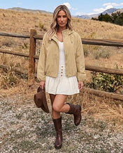 luvamia Women's Funnel Neck Jacket Casual Crop Zip Up Hooded Bomber Jackets Trendy, Oversized, Long Sleeve, Stand Collar, Elastic Cuff and Hem, Cropped, Funnel Neck Jacket Coats for Women, Fall Outfits