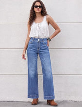 luvamia FleXcLusive Wide Leg Jeans for Women Trendy High Waisted Stretchy Denim Pants Wide Leg Pants, High Rise, 29.5" Inseam, 90s, Baggy Straight Leg Jeans, Stretch, Button Front, Western Denim Outfit for Women