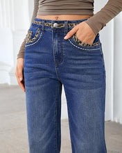 luvamia FleXcLusive Wide Leg Jeans for Women High Waisted Leopard Patchwork Denim Pants Stretchy, Baggy Straight Leg, 29.5" Inseam, Leopard Trimmed Waist & Front Pockets, Cheetah Print Back Pockets, Western Outfit