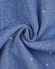 luvamia FleXclusive Wide Leg Rhinestone Jeans for Women High Waist Stretchy Denim Pants Sparkly Bling Jeans, Rhinestone Embellished, Baggy Straight Leg, 29.5" Inch Inseam, Trendy, Party, Night Out, Concert Outfits